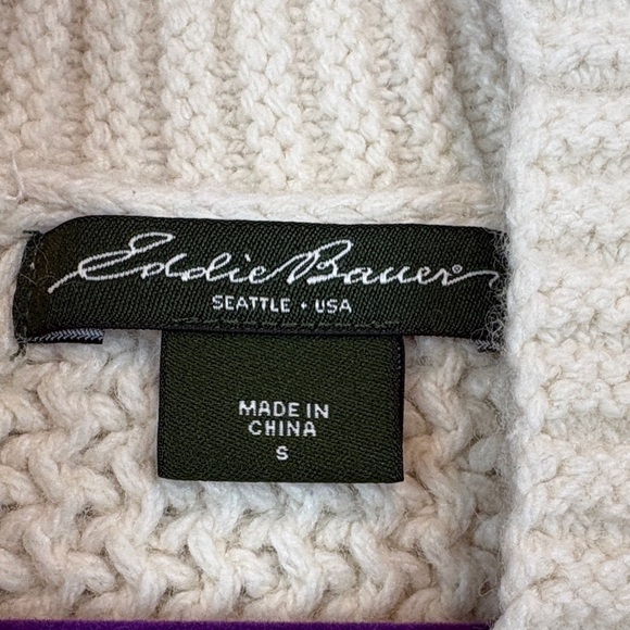 Eddie Bauer Women's Ivory Cardigan Sweater - Picture 8 of 14